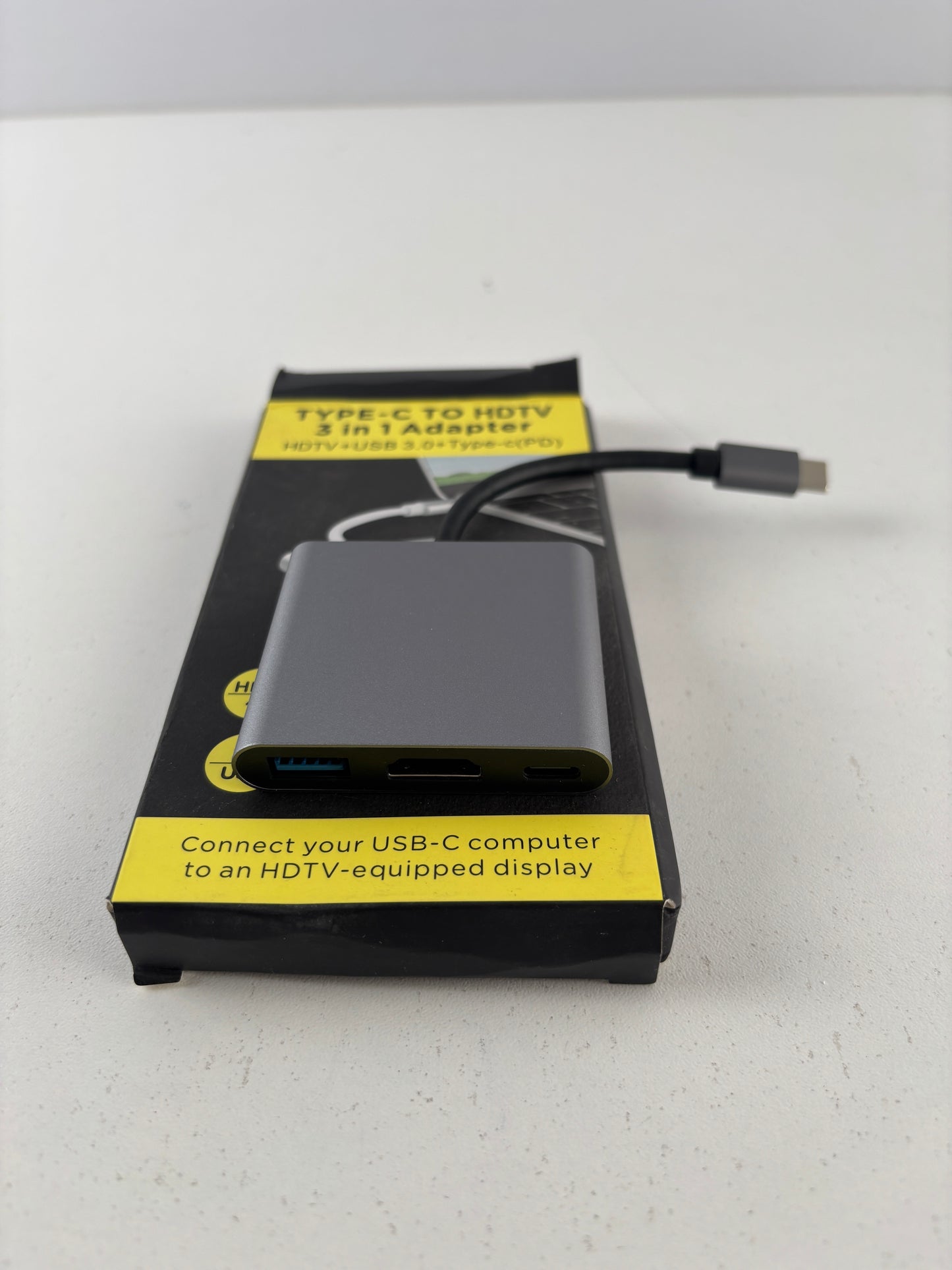 Adapter 3-w-1 USB-C do HDMI (4K) + USB 3.0 + USB-C PD