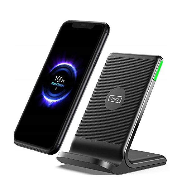 ŁADOWARKA INDUKCYJNA BEZPRZEWODOWA 15W QI FAST CHARGE USB-C 2w1
