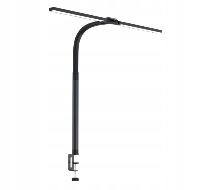 LAMPKA LAMPA LED BIURKOWA ZACISK DO CZYTANIA DO PRACY DO NAUKI CZARNA