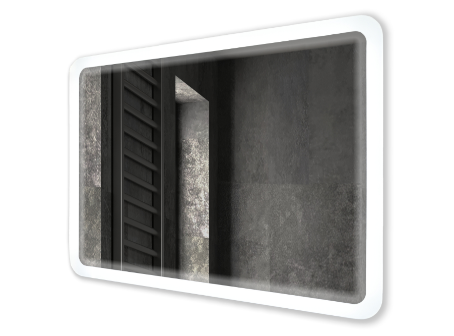 Lustro ścienne prostokątne podświetlane LED 50x70 cm