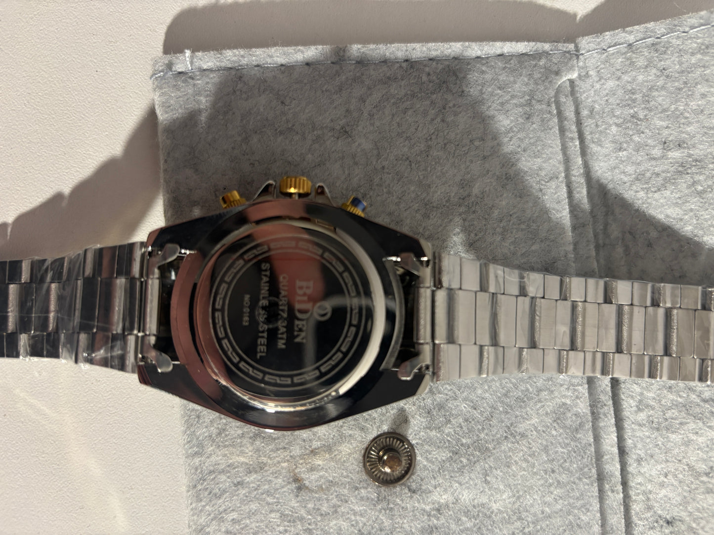 Męski Zegarek BIDEN Chronograf – Elegancki Styl Bi-Color