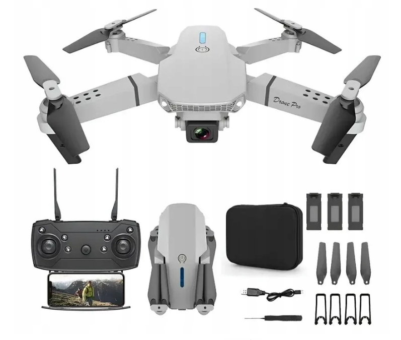 Extralink dron E88 Pro + bateria + pokrowiec USZKODZONE SZTUKI