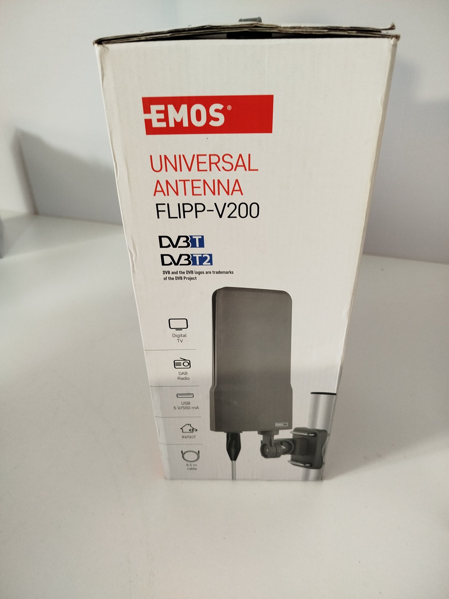 Antena Uniwersalna EMOS FLIPP-V200 – DVB-T2 – 4K – LTE Filter