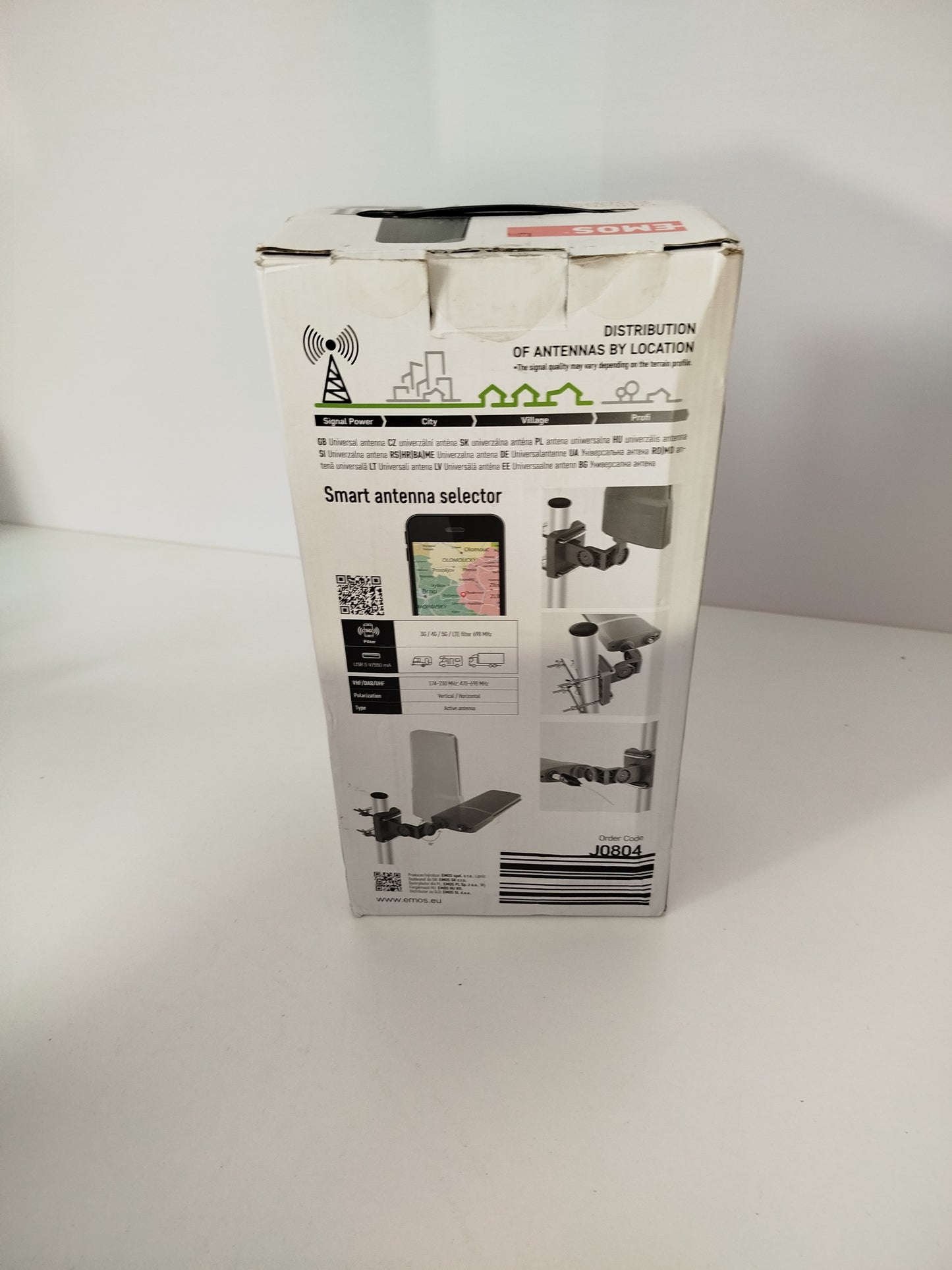 Antena Uniwersalna EMOS FLIPP-V200 – DVB-T2 – 4K – LTE Filter