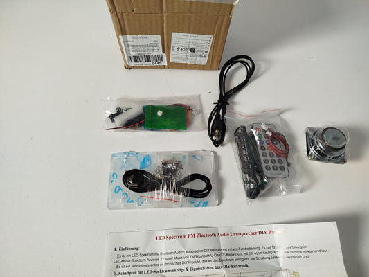 Zestaw Zbuduj własny Głośnik Bluetooth z Radiem FM i Widmem LED (PEMENOL)