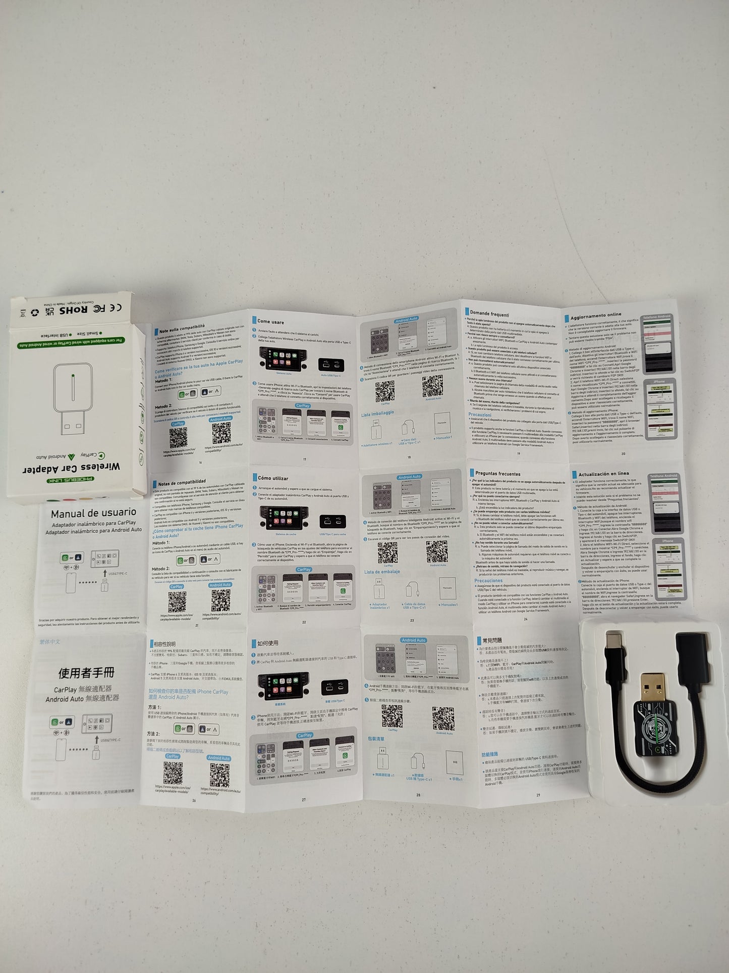 Bezprzewodowy Adapter CarPlay & Android Auto – Phoebus Link