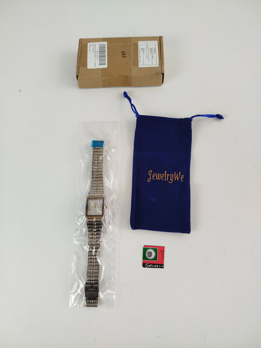 Elegancki Zegarek Kwarcowy JewelryWe / LIGE – Srebrno-Złoty Classy