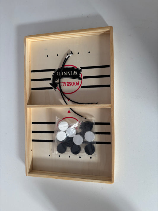 🏒 Gra Zręcznościowa Fast Slingpuck – Szybkie Krążki (Wersja Drewniana) 🏒