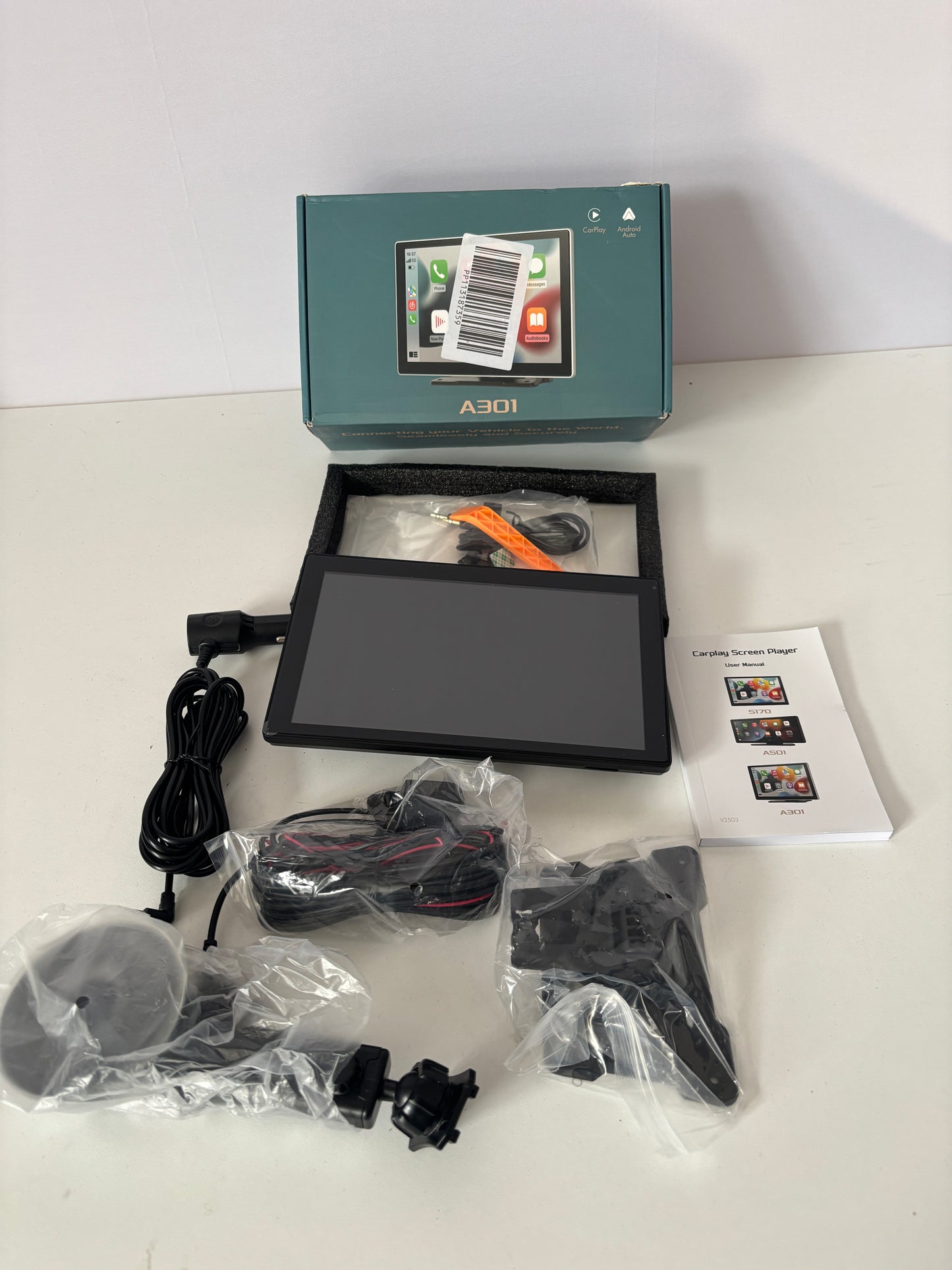 Ekran Multimedialny A301 – Apple CarPlay, Android Auto + Wideorejestrator!