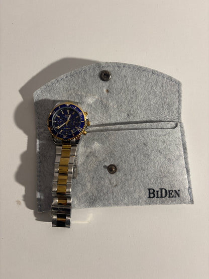 Męski Zegarek BIDEN Chronograf – Elegancki Styl Bi-Color