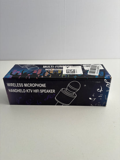Bezprzewodowy Mikrofon Karaoke Bluetooth 4w1 – Z Głośnikiem i Efektami! 🎤🎶