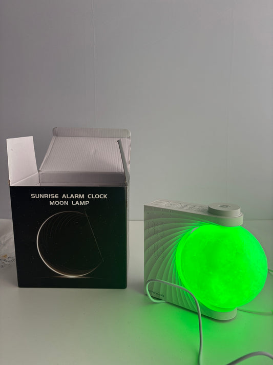 Budzik Sunrise Alarm Clock - Lampka Księżyc 3D - Dźwięki Natury - RGB - RETEYUNG