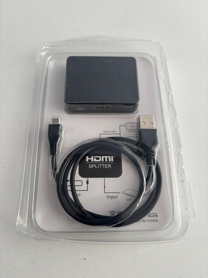 4K HDMI Splitter 1x2 – Rozdzielacz Sygnału na 2 Monitory/TV