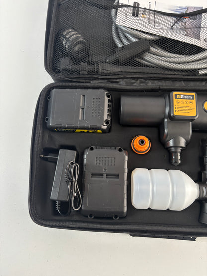 Bezprzewodowa Myjka Ciśnieniowa Gisam – Silnik Bezszczotkowy (Brushless) + Komplet Akcesoriów w Walizce