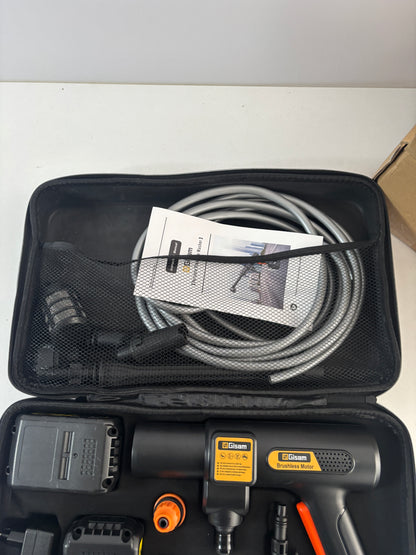 Bezprzewodowa Myjka Ciśnieniowa Gisam – Silnik Bezszczotkowy (Brushless) + Komplet Akcesoriów w Walizce