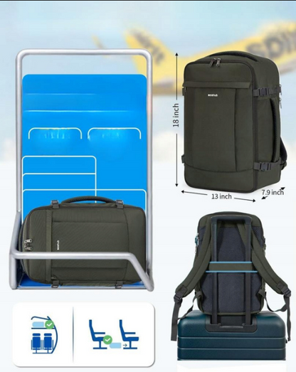 ECOHUB Plecak Podróżny 45x36X20 dla Easyjet, 30L Torba Kabinowa A297
