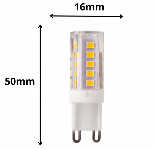 Żarówka LED niemrużąca kapsułka G9 3W 4000K 350lm Ecolight