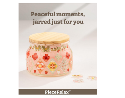 PieceRelax 3D Puzzle Jar 64 elementy drewniana pokrywka dekoracja