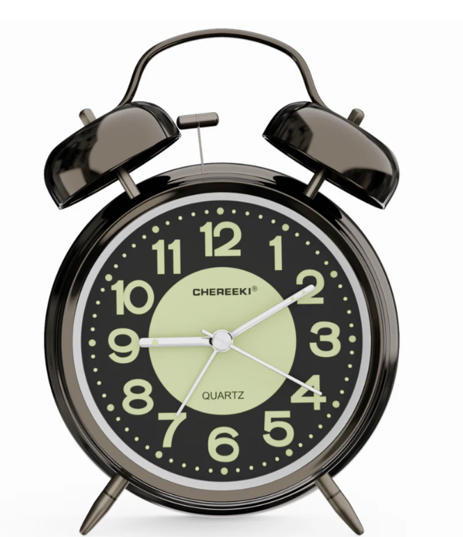 RETRO Budzik CHEREEKI QUARTZ Alarm Clock elegancki stylowy budzik