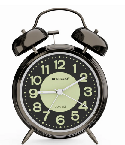 RETRO Budzik CHEREEKI QUARTZ Alarm Clock elegancki stylowy budzik
