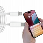 Kabel USB-c - Apple Lightning 2 m biały + kostka do ładowania gratis