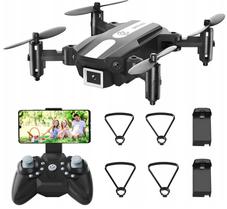 Dron składany z kamerą 1080P RC Wipkviey T26