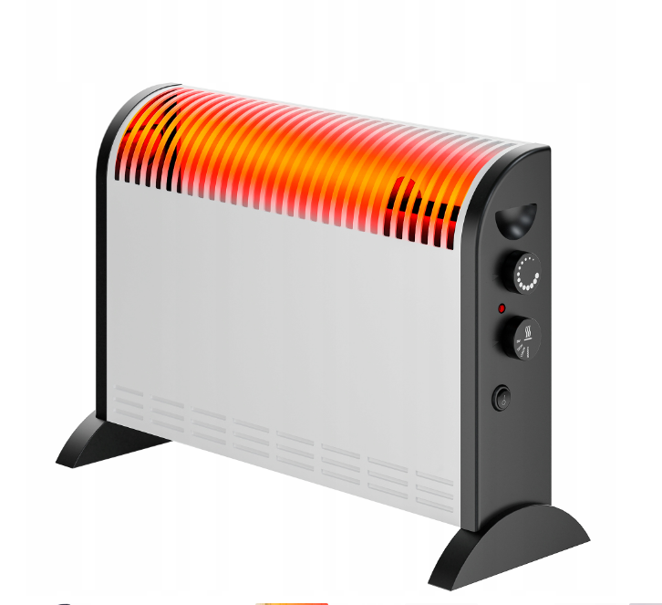 Grzejnik konwektorowy Extralink 2000 W biały, czarny