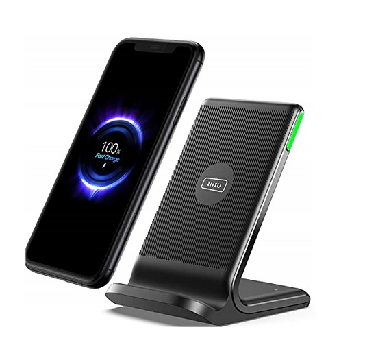 ŁADOWARKA INDUKCYJNA BEZPRZEWODOWA 15W QI FAST CHARGE USB-C 2w1