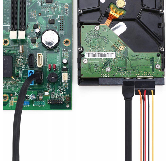 ZESTAW ADAPTERÓW KABEL KĄTOWY 90 SATA III - SATA III 3 6GB/S 40 CM 3 SZTUKI