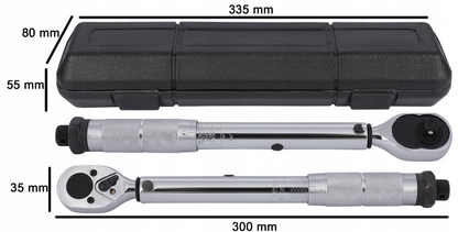KLUCZ DYNAMOMETRYCZNY Z BLOKADĄ 3/8" 19-110nm DO KÓŁ + ETUI