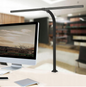 LAMPKA LAMPA LED BIURKOWA ZACISK DO CZYTANIA DO PRACY DO NAUKI CZARNA