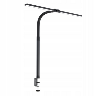 LAMPKA LAMPA LED BIURKOWA ZACISK DO CZYTANIA DO PRACY DO NAUKI CZARNA