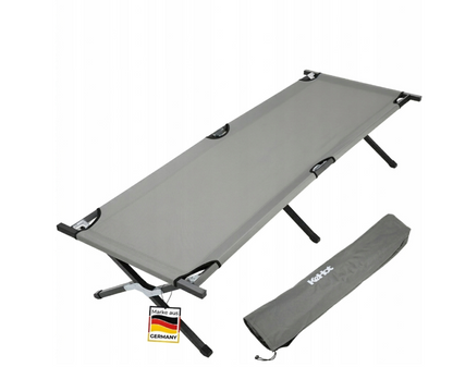 Łóżko polowe 190 cm x 62,5 cm ciemny szary