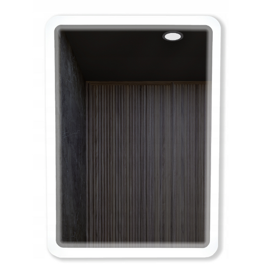 Lustro ścienne prostokątne podświetlane LED 50x70 cm
