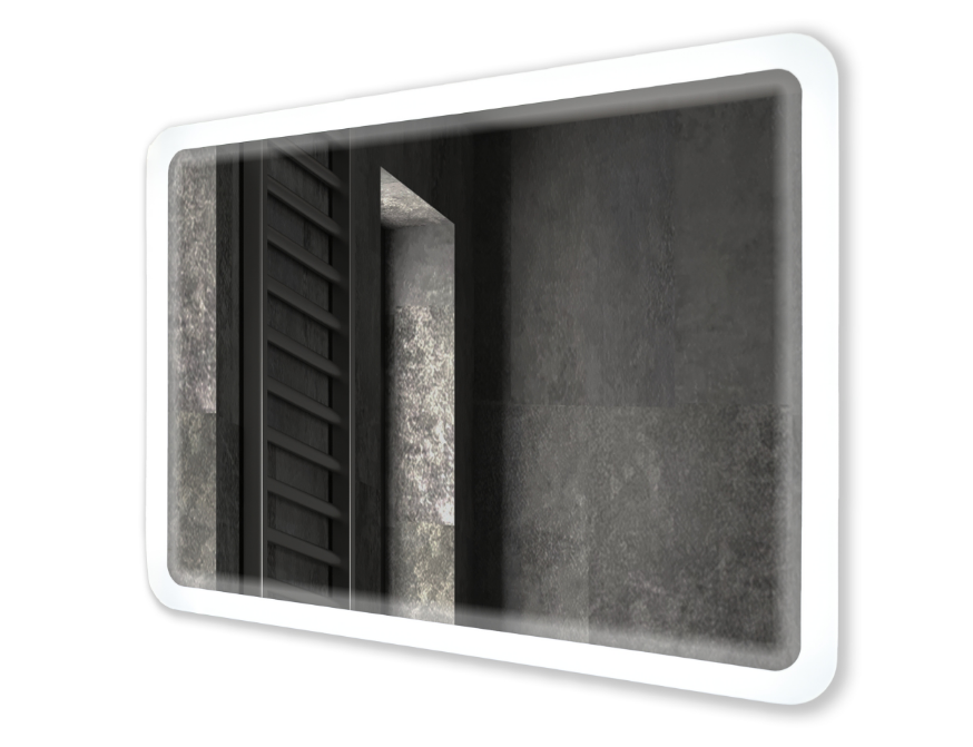 Lustro ścienne prostokątne podświetlane LED 50x70 cm
