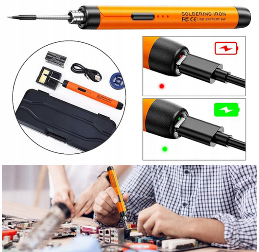LUTOWNICA PRECYZYJNA AKUMULATOROWA BEZPRZEWODOWA OPOROWA KOLBOWA GROT USB C