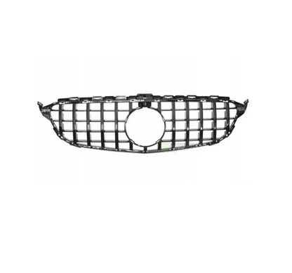 GRILL DO MERCEDESA W205/S205/C205/A205 14-23 GLOSSY BLACK GT STYLE