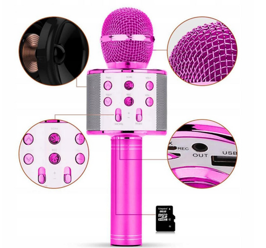 Mikrofon bezprzewodowy karaoke bluetooth
