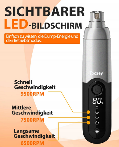 pilnik do pazurów dla psów i kotów Toozey 3 przedkości USB LED