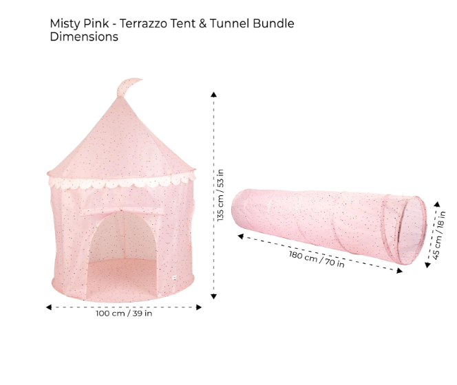 Namiot dla dzieci domek 3 Terrazzo 3 lata+ TUBA GRATIS