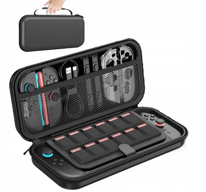 Etui Ochronne do Nintendo Switch 2 HEYSTOP CZARNE ELEGANCKIE