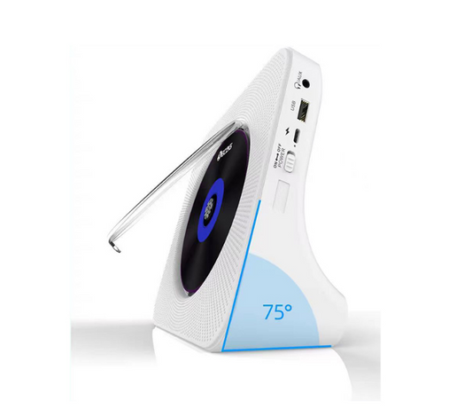 PRZENOŚNY ODTWARZACZ CD GŁOŚNIK BLUETOOTH Prezent z wtyczką CZARNY