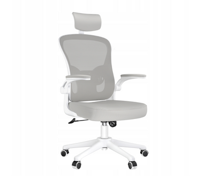 Regulowane krzesło biurowe z zagłówkiem - ergonomiczna kontrola kąta