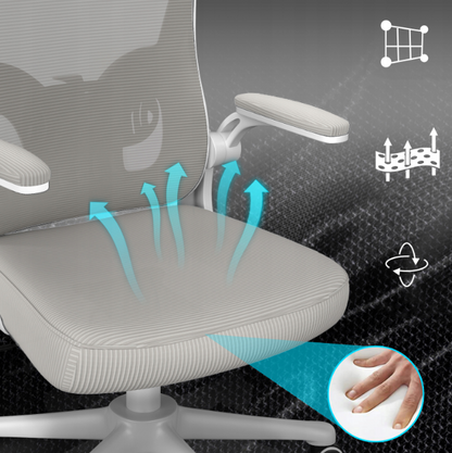 Regulowane krzesło biurowe z zagłówkiem - ergonomiczna kontrola kąta