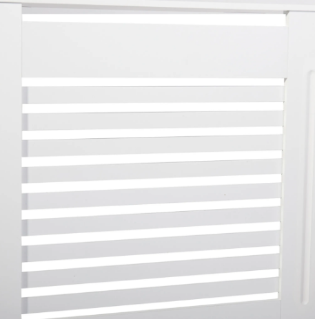 Osłona grzejnika MDF, poziomy wzór w paski, XL - 172x19x101.2cm