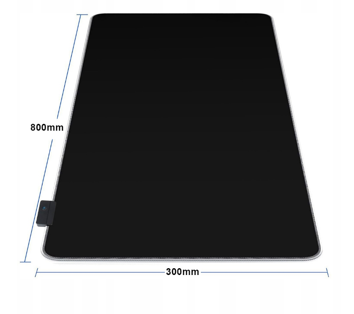 DUŻA PODKŁADKA POD MYSZ RGB LED 80X30 GAMMINGOWA MATA XXL BIURKO DLA GRACZA