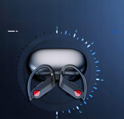 Słuchawki Bezprzewodowe Bluetooth BT 5.3 Douszne Dokanałowe Mikrofon Czarne
