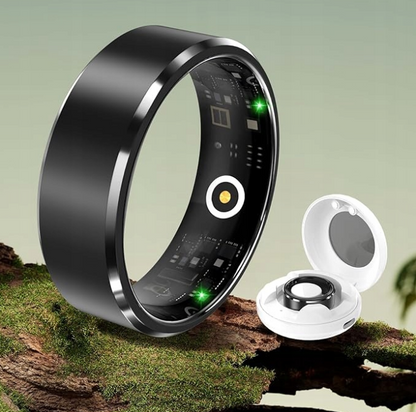 Smart Ring 20.6mm Czarny Android iOS Inteligentny pierścionek Tętno