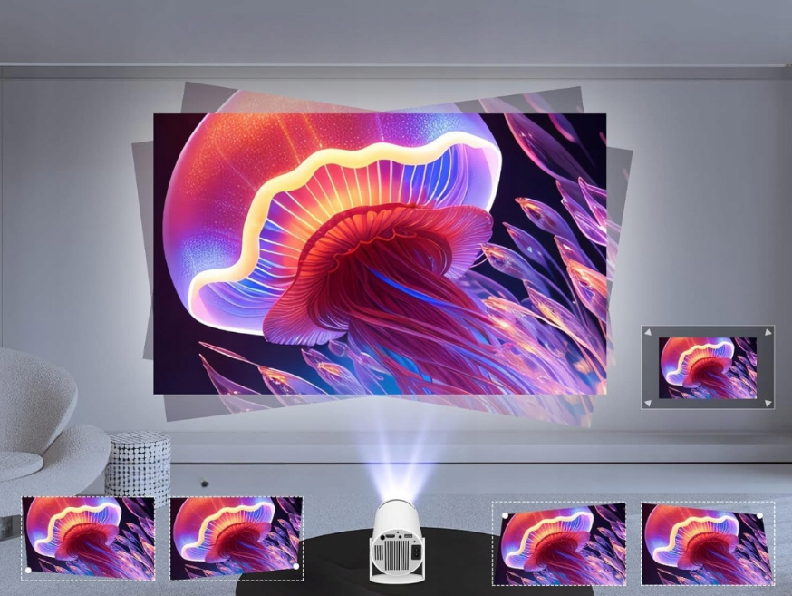 PROJEKTOR WIDEO LCD PRZENOŚNY KINO DOMOWE 130" RZUTNIK EINYOUMILY