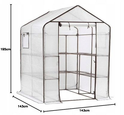 Szklarnia SEKEY 143 x 143 m x 195 cm